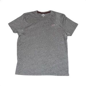 Hollister Gray Emblem SS Tee- Size XL